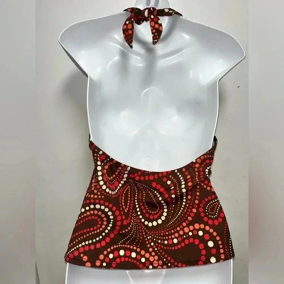 Womens colorful polka dots Halter Neck Tank - Picture 3 of 3